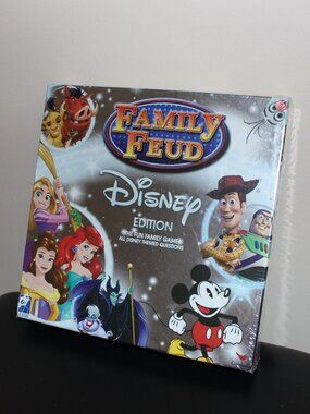 3/$118❤️FAMILY FEUD DISNEY EDITION Fun Family Party Game Silver Box Cardinal